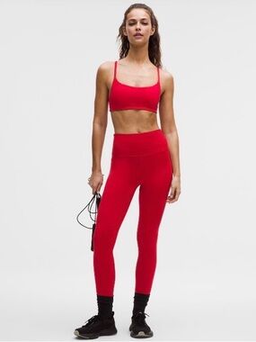 Lululemon Wunder Train No Line High-Rise Tight 28” Oxford Red Size 8 NWT